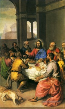 La Cène Tiziano Titien Peinture à l'huile